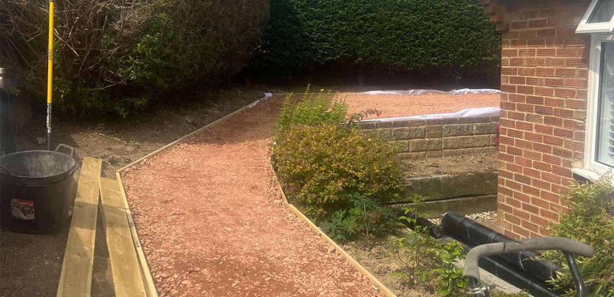 Garden before artificial grass installation — project 3